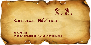 Kanizsai Mínea névjegykártya